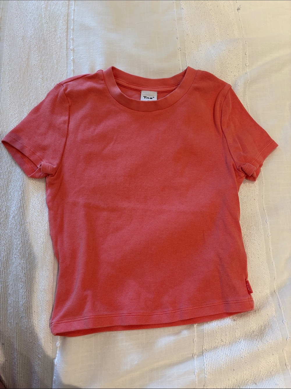 TNA Kids Coral Short Sleeve Ribbed Tee